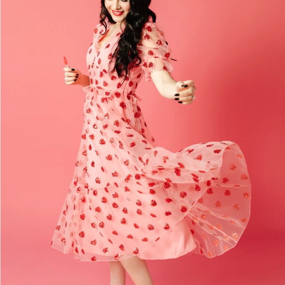 ❗️BRAND NEW❗️Rachel Parcell Pink Heart Dress